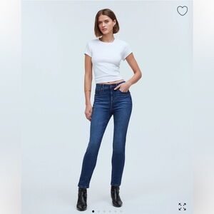 Madewell Jeans Women's Size 26 High Rise Slim Straight Pendleton‎ Wash Stovepipe